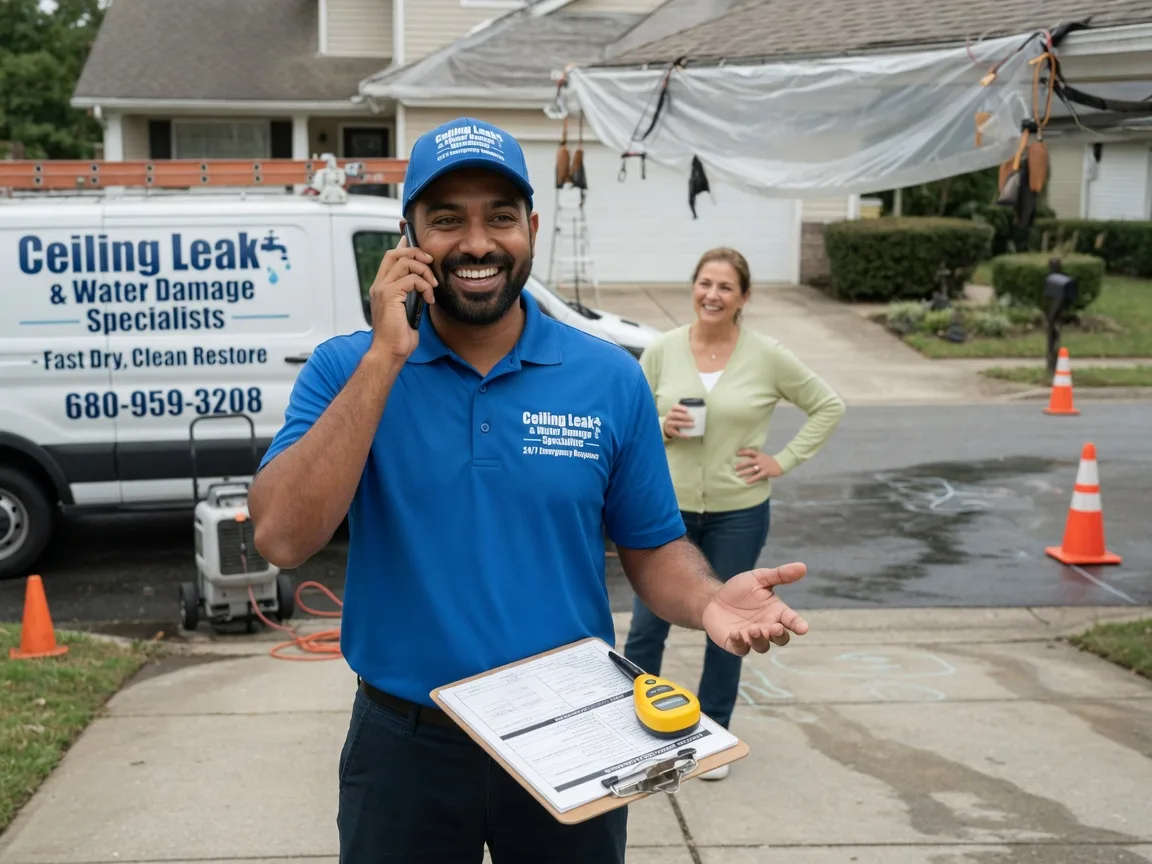 Ceiling Leak Cleanup Blooming Grove, TX FAQs